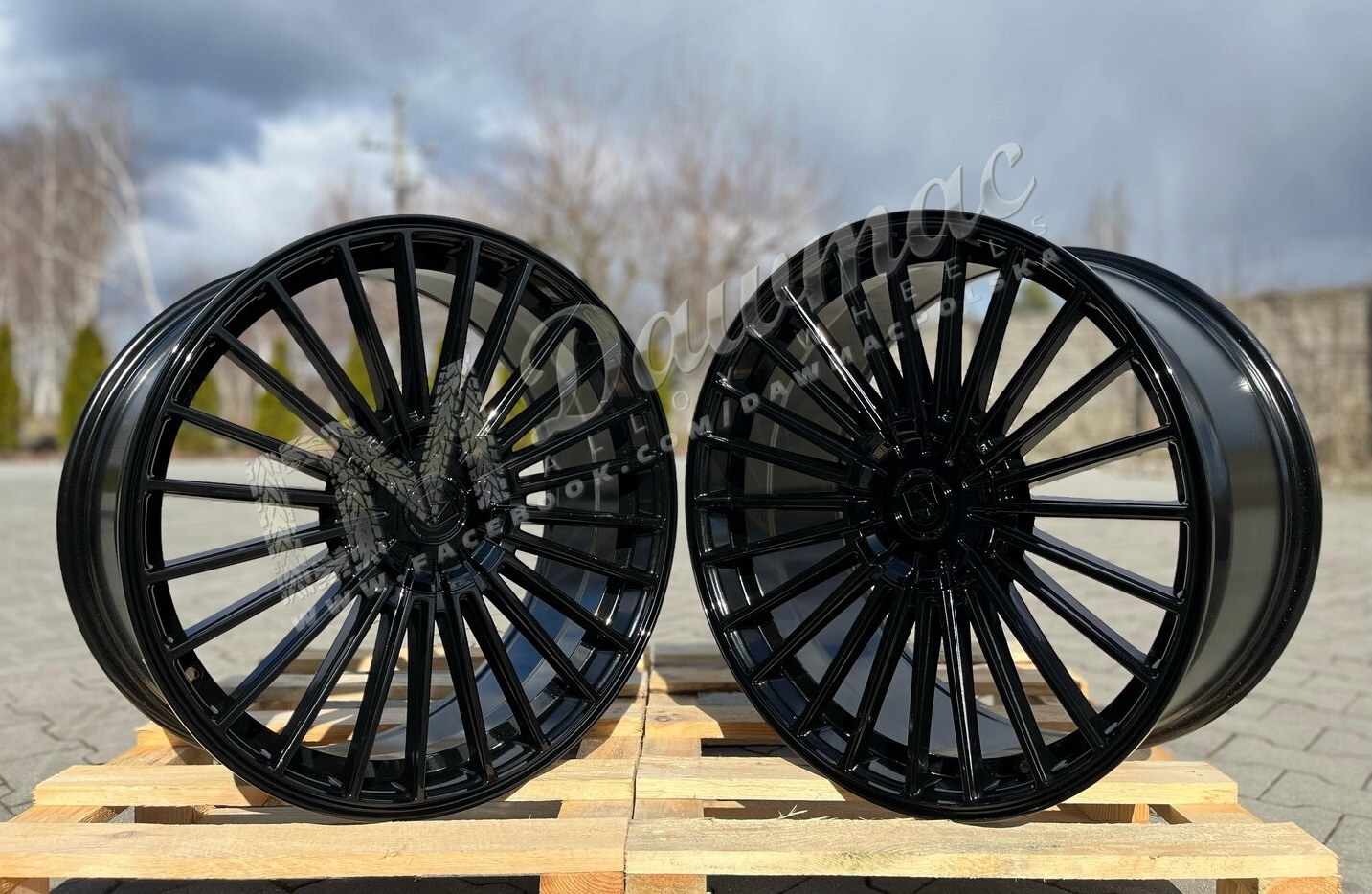 AXE EX50 21" 9J ET25 + 10,5J ET40 5x112 Gloss Black - obrazek 2