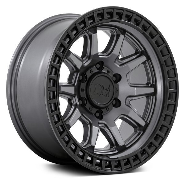 Black Rhino Calico 17" 8,5J ET34 5x114,3 Gunmetal with Matte Black Lip - obrazek 2