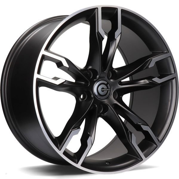 Carbonado Inferno 19" 8,5J ET33 + 9,5J ET37 5x120 Matt Black Front Polished - obrazek 2