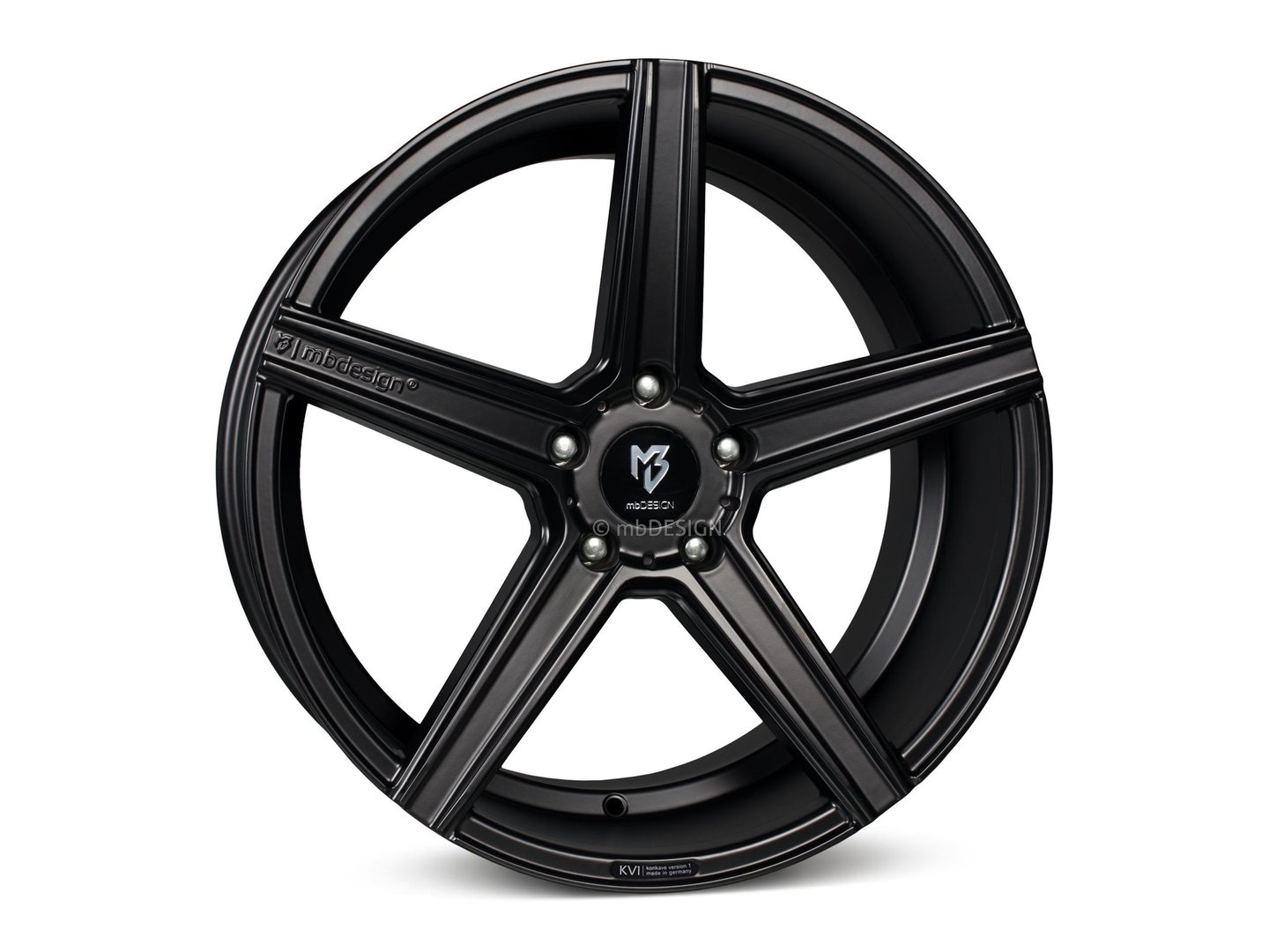 mbDesign KV1 20" 10,5J ET18/ET25/ET33/ET50 5x112 Black Matt - obrazek 2