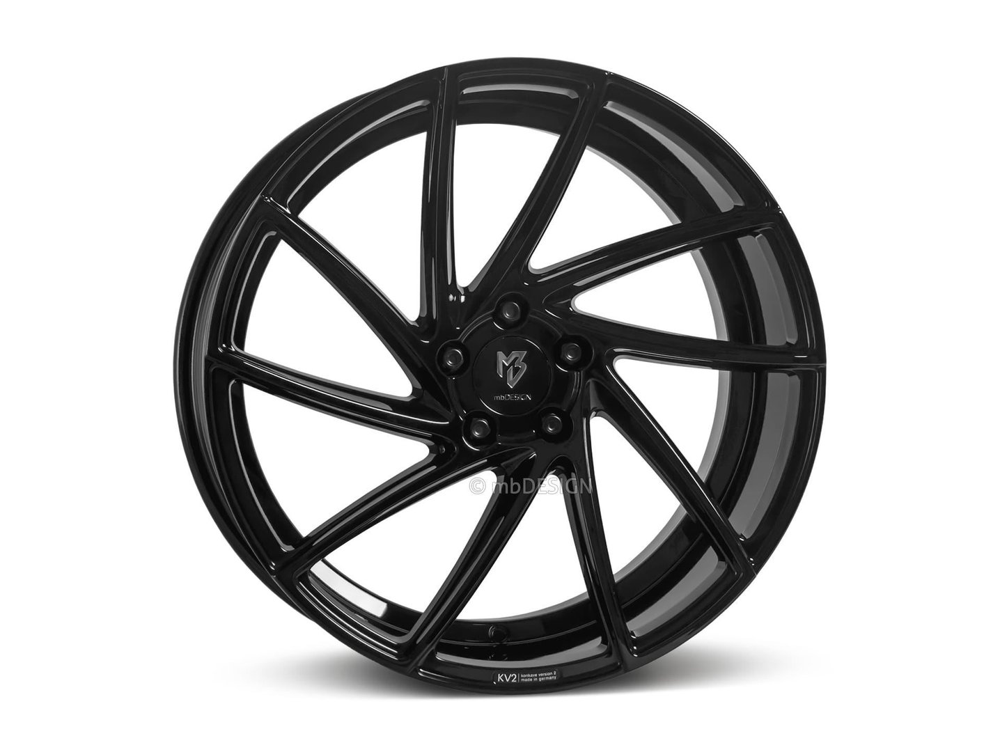mbDesign KV2 20" 8,5J ET42 5x112 Black Shiny - obrazek 2