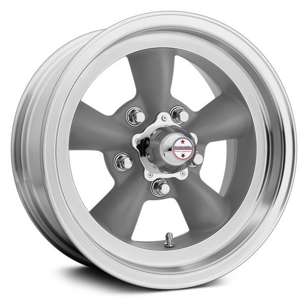 American Racing VN105 TT-D 15" 7J ET-6 5x120,65 Gray with Machined Lip - obrazek 2