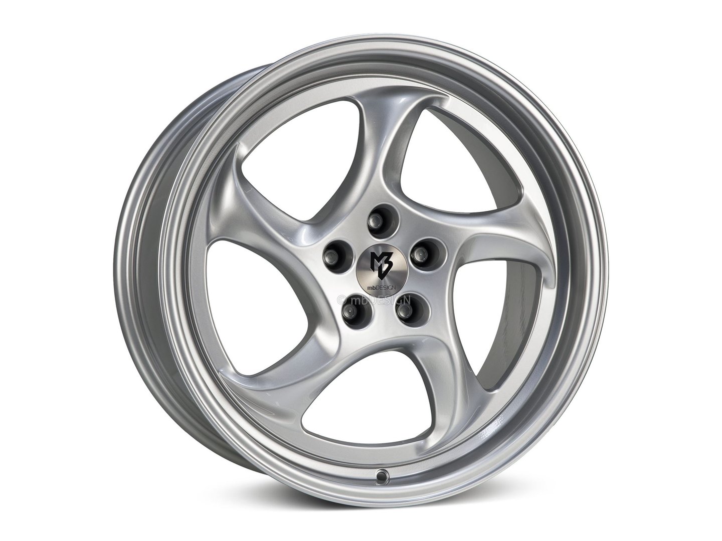 mbDesign Turbo 19" 8,5J ET30 5x100 Silver - obrazek 2