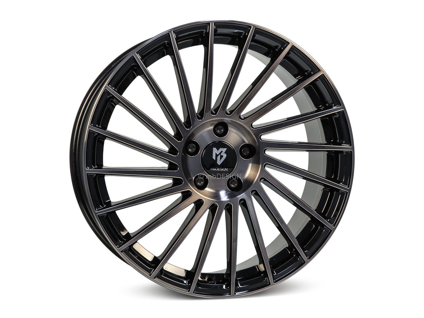 mbDesign VR3 20" 8,5J ET45 5x114,3 Black Smoke Polish - obrazek 2