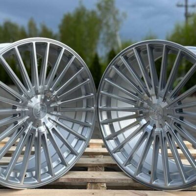 AXE EX50 20" 10J ET48 5x108-6x120 Gloss Silver Polished