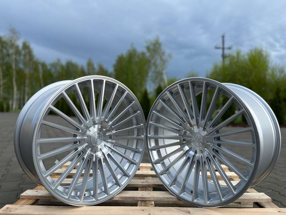 AXE EX50 22" 11,5J ET41 5x108-5x130 Gloss Silver Polished