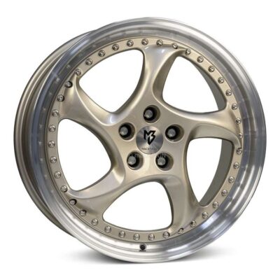 mbDesign Turbo S 19" 9J ET42 5x112 Champagner Poliert