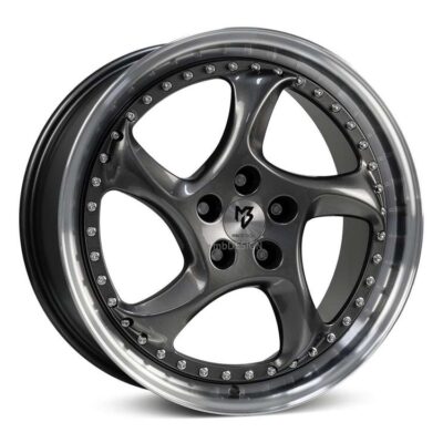 mbDesign Turbo S 19" 9J ET42 5x114,3 Glanzgrau Poliert