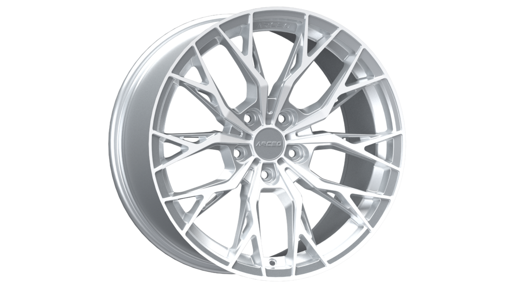 Arceo Roma 19" 8,5J ET35 + 9,5J ET42 5x114,3 Silver Diamond