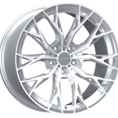 Arceo Roma 19" 8,5J ET35 + 9,5J ET42 5x120 Silver Diamond