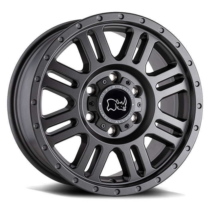 Black Rhino Yellowstone 16" 8J ET38 6x130 Matte Gunmetal