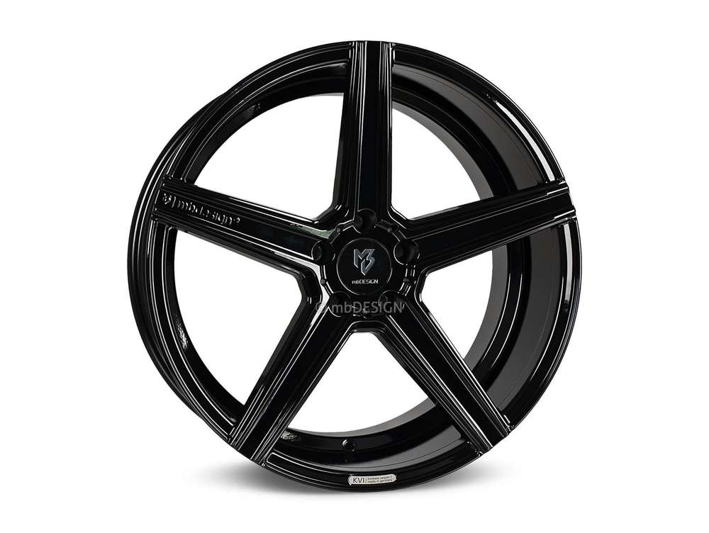 mbDesign KV1 20" 9J ET20/ET28/ET35/ET40 5x114,3 Black Shiny