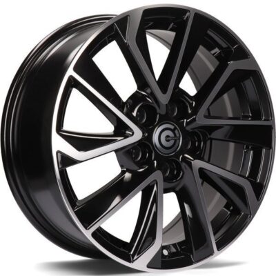 Carbonado Dynasty 17" 7J ET40 5x114,3 Black Front Polished