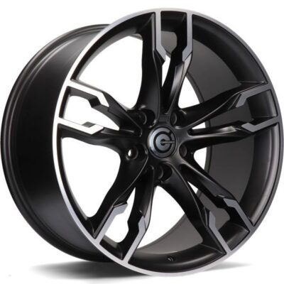 Carbonado Inferno 19" 8,5J ET33 + 9,5J ET37 5x120 Matt Black Front Polished