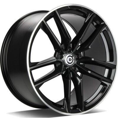 Carbonado Invention 20" 9,5J ET45 5x112 Black Glossy Lip Polished