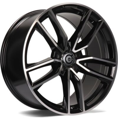 Carbonado Invention 21" 10J ET54 + 11J ET49 5x112 Black Front Polished