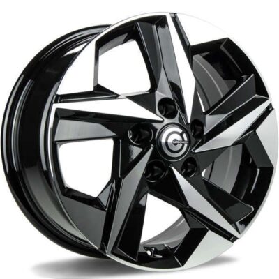 Carbonado Kioto 17" 7,5J ET45 5x114,3 Black Front Polished
