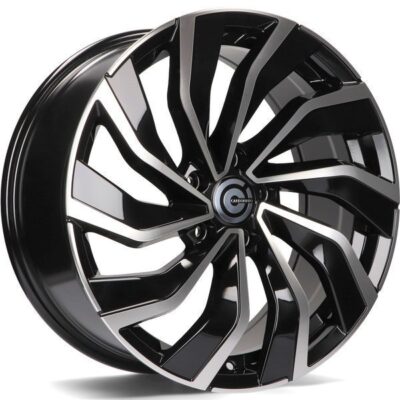 Carbonado Lynx 18" 8J ET45 5x112 Black Front Polished