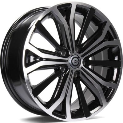 Carbonado Majestic 17" 7J ET46 5x108 Black Front Polished