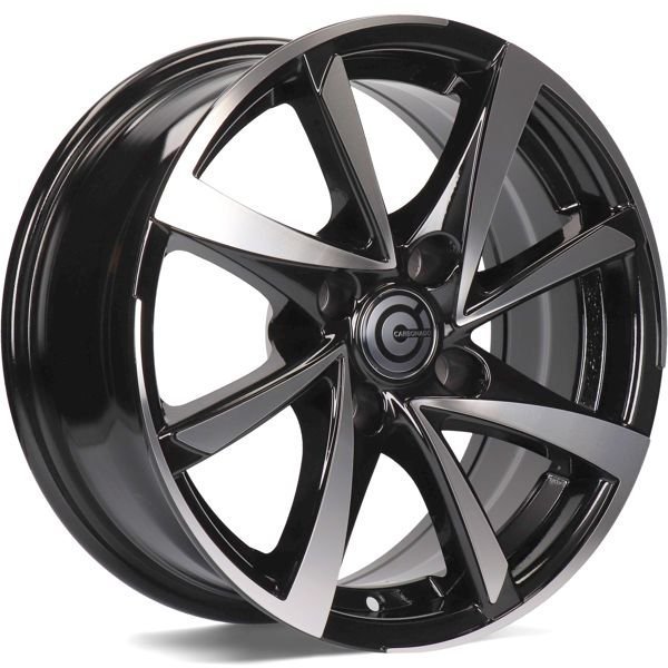 Carbonado Marseille 15" 6,5J ET25 4x108 Black Front Polished