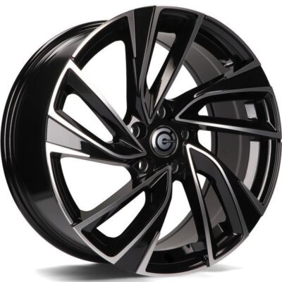 Carbonado Monaco 18" 8J ET45 5x112 Black Front Polished