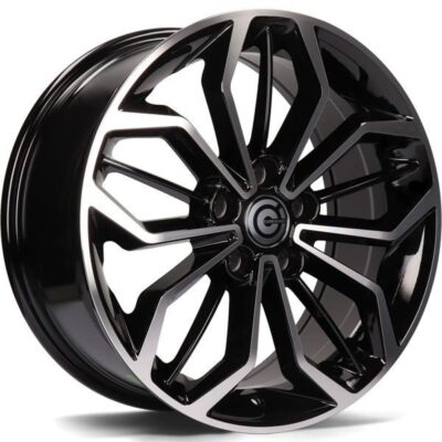 Carbonado Montana 17" 7,5J ET50 5x108 Black Front Polished