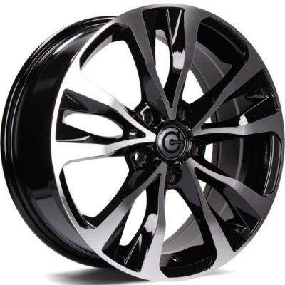 Carbonado Osaka 16" 6,5J ET45 5x114,3 Black Front Polished