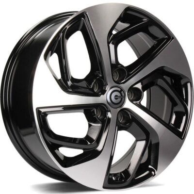 Carbonado Pacific 18" 7,5J ET45 5x114,3 Black Front Polished