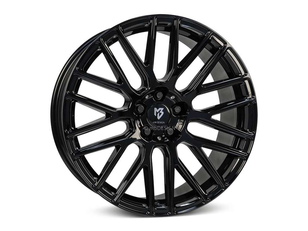 mbDesign KV4 19" 8,5J ET26/ET35/ET45 5x112 Black Shiny