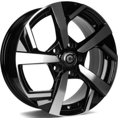 Carbonado Quincy 16" 6,5J ET40 5x114,3 Black Front Polished