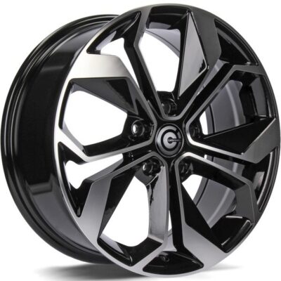 Carbonado Raptor 15" 6,5J ET40 5x114,3 Black Front Polished