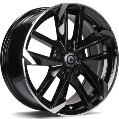 Carbonado Rennes 16' 7J ET45 5x108 Black Front Polished