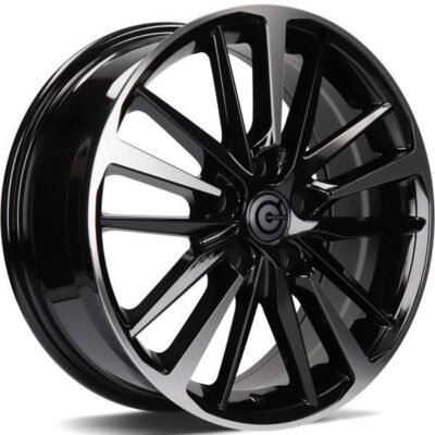 Carbonado Seal 17" 7J ET45 5x114,3 Black Front Polished