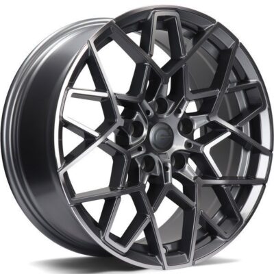 Carbonado Shield 18" 8J ET30 5x120 Anthracite Front Polished