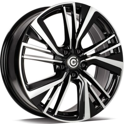 Carbonado Spring 19" 7J ET40 5x112 Black Front Polished