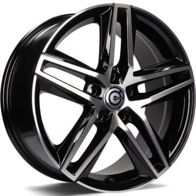 Carbonado Stormy 17" 7,5J ET42 5x112 Black Front Polished