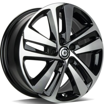 Carbonado Strasbourg 16" 7J ET45 5x108 Black Front Polished