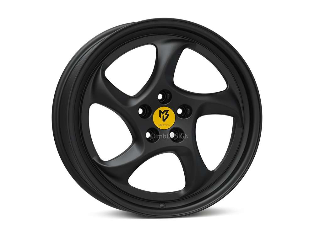 mbDesign Turbo 19" 9,5J ET40 5x108 Black Matt