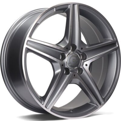 Carbonado Superior 18" 8J ET45 5x112 Anthracite Front Polished