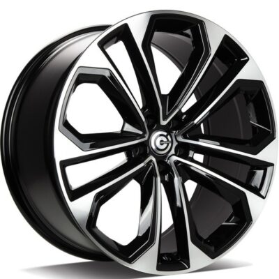 Carbonado Tower 21" 9,5J ET31 5x112 Black Front Polished