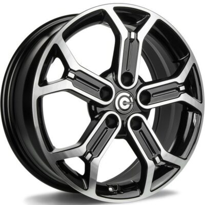 Carbonado Trend 17" 7J ET40 5x114,3 Black Front Polished