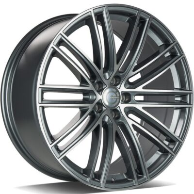 Carbonado Victory 21" 9J ET26 5x112 Anthracite Front Polished