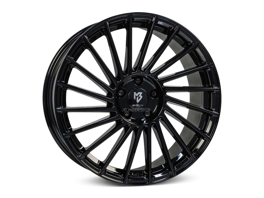 mbDesign VR3 18" 7,5J ET45 5x100 Black Shiny