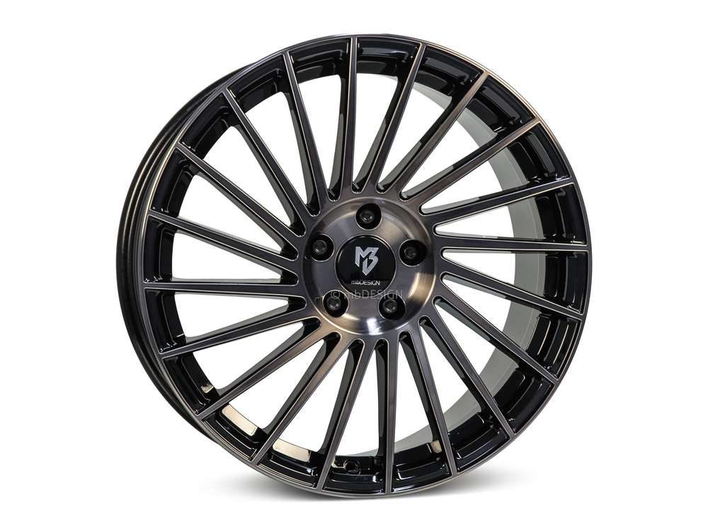 mbDesign VR3 20" 8,5J ET35 5x112 Black Smoke Polish