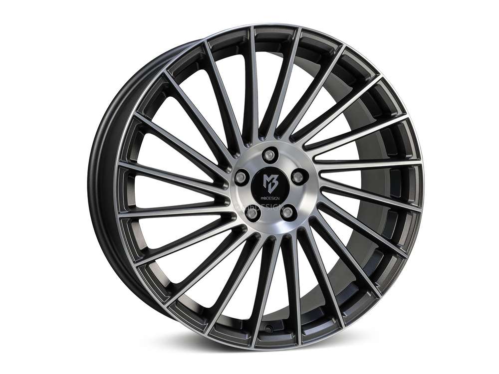 mbDesign VR3 20" 8,5J ET45 5x114,3 Matt Grey Polish