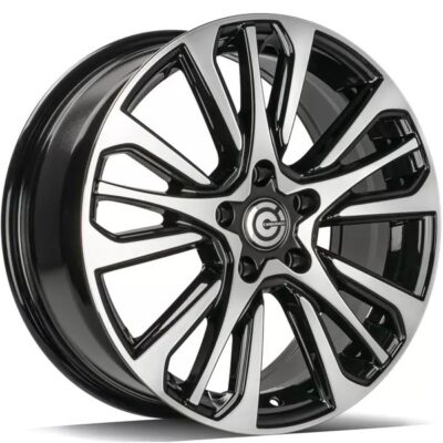 Carbonado Resistant 17" 7J ET40 5x114,3 Black Front Polished