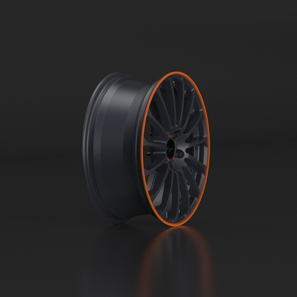 Breyton Magic CW 18" 7,5J ET48 5x112 Matt Grey with Orange Anodized Lip - obrazek 3