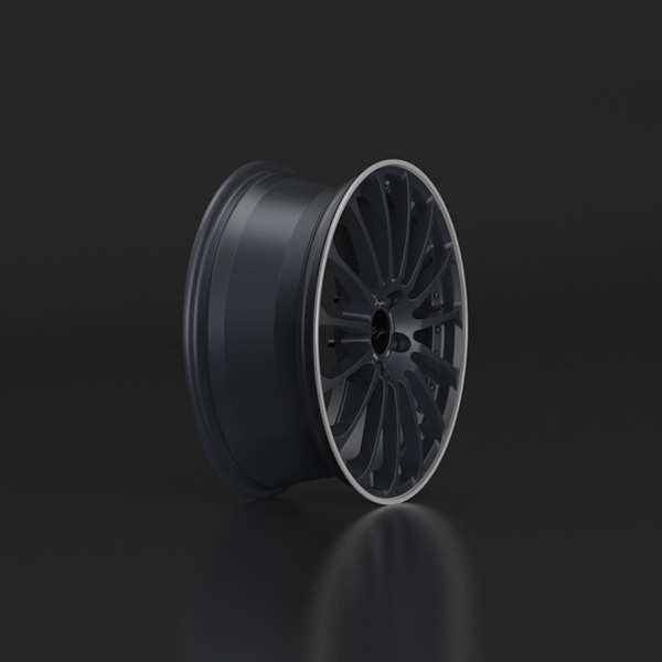 Breyton Magic CW 19" 8,5J ET52 5x112 Matt Grey with Polished Lip - obrazek 3