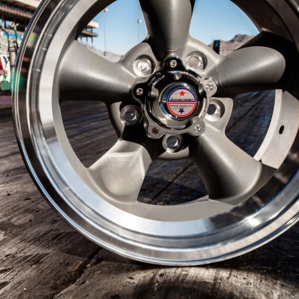 American Racing VN105 TT-D 15" 7J ET-6 5x120,65 Gray with Machined Lip - obrazek 3