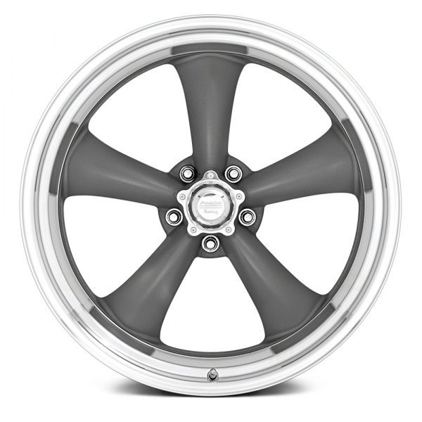 American Racing VN215 15" 8J ET-18 5x127 Gray with Machined Lip - obrazek 3